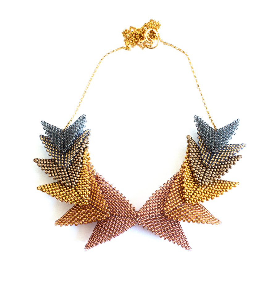 Thousand Hills Elements Necklace in Deepest Gold