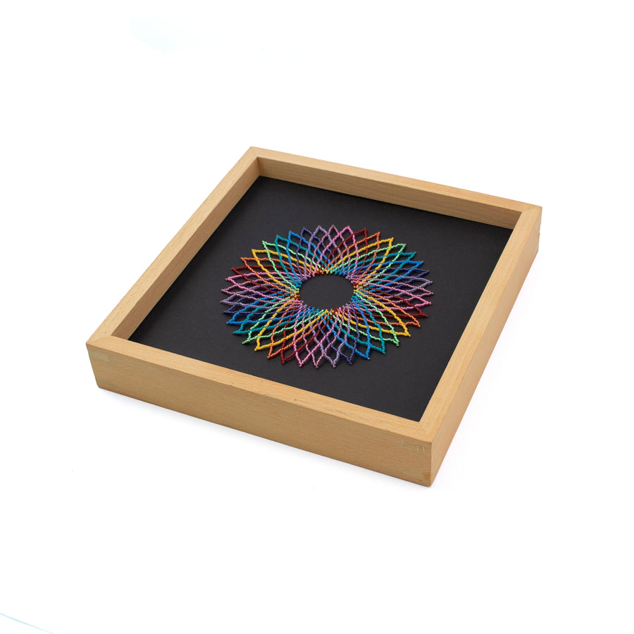 SALE Framed Beaded Artwork