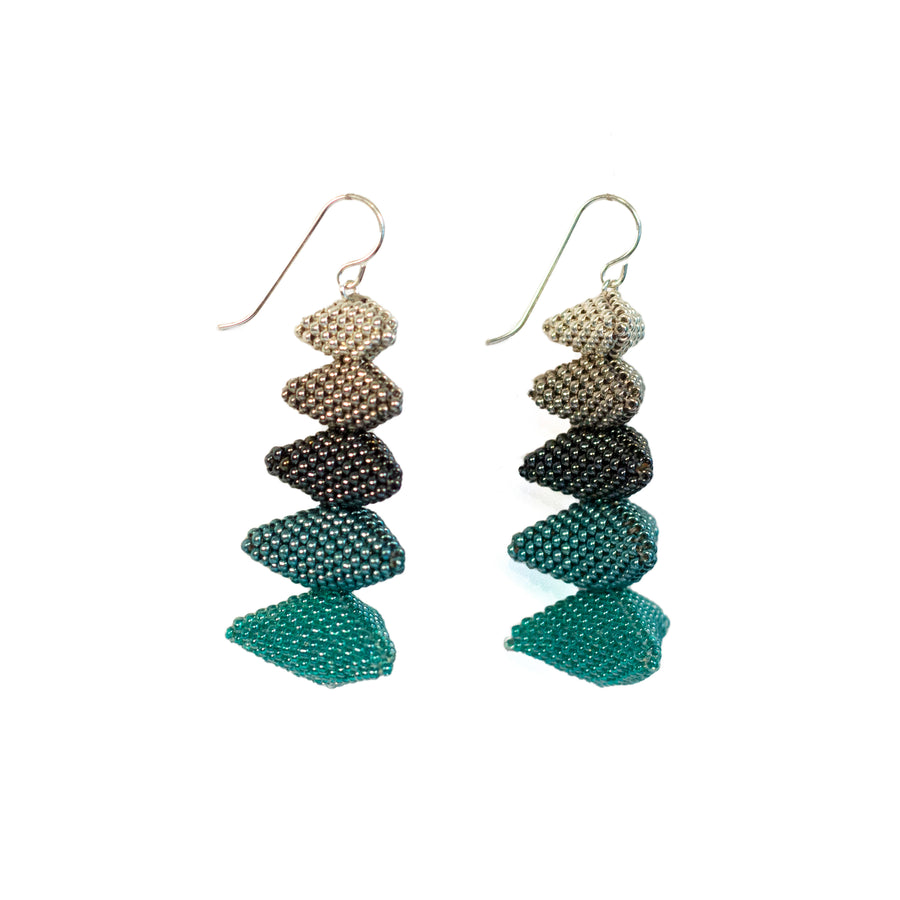 Twelve Apostles Earrings in Silver and Turquoise